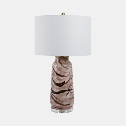 Swirled Glass Table Lamp