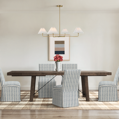 Distressed Brown Edelen Extendable Dining Table