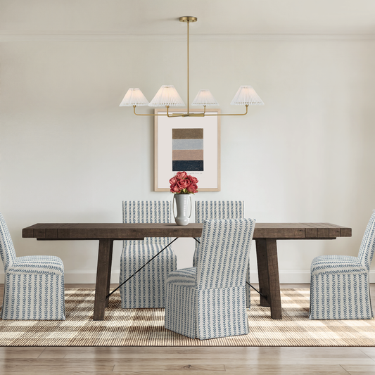 Distressed Brown Edelen Extendable Dining Table