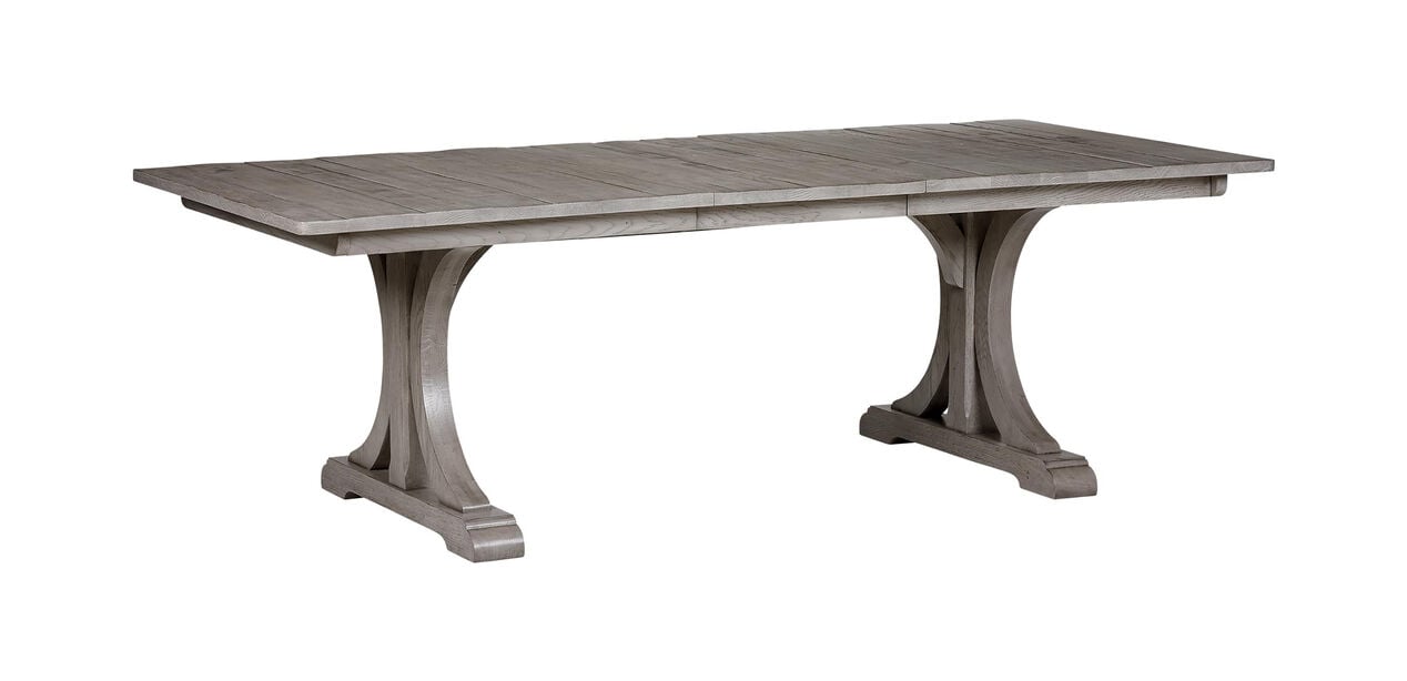 Corin Rough-Sawn Trestle Extension Dining Table