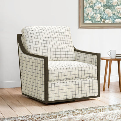 Boycey Upholstered Swivel Accent Chair