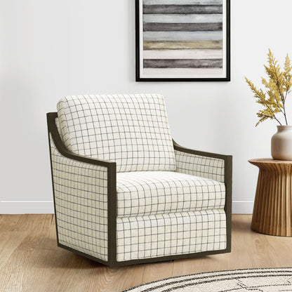 Boycey Upholstered Swivel Accent Chair