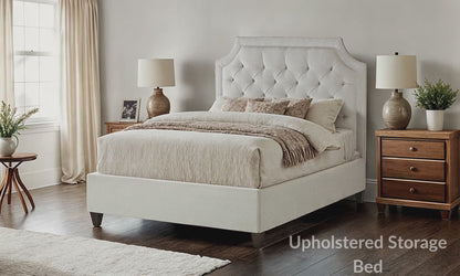 Lianna Custom Upholstered Storage Bed