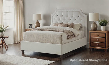 Lianna Custom Upholstered Storage Bed